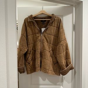 Forever 21 Quilted Jacket • Free People Dolman Dupe